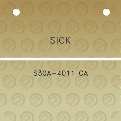 sick-s30a-4011-ca