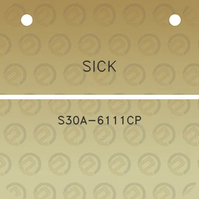 sick-s30a-6111cp