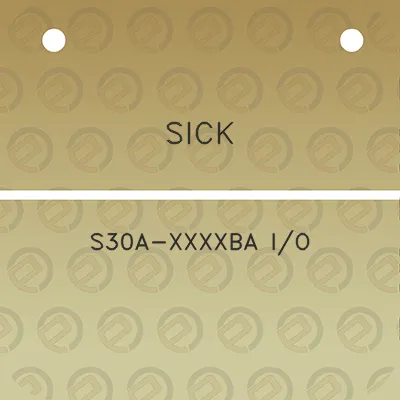 sick-s30a-xxxxba-io