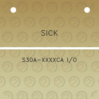 sick-s30a-xxxxca-io