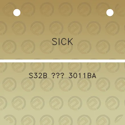 sick-s32b-3011ba