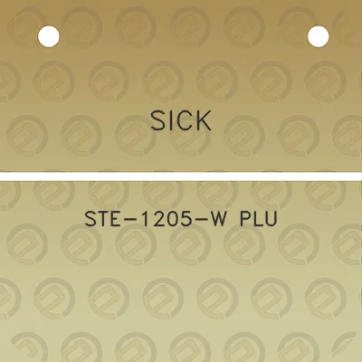 sick-ste-1205-w-plu