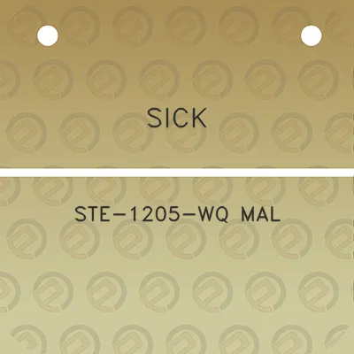 sick-ste-1205-wq-mal