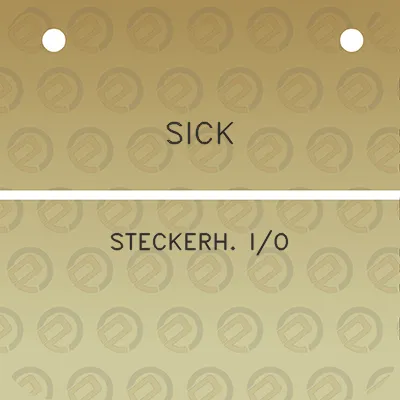 sick-steckerh-io