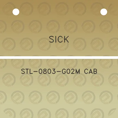 sick-stl-0803-g02m-cab