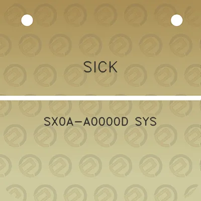 sick-sx0a-a0000d-sys