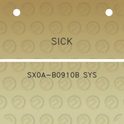 sick-sx0a-b0910b-sys