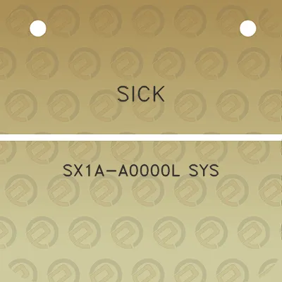 sick-sx1a-a0000l-sys