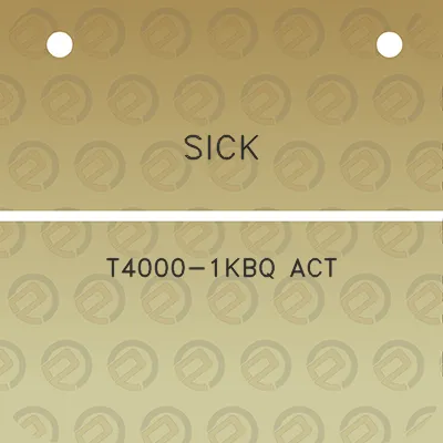 sick-t4000-1kbq-act