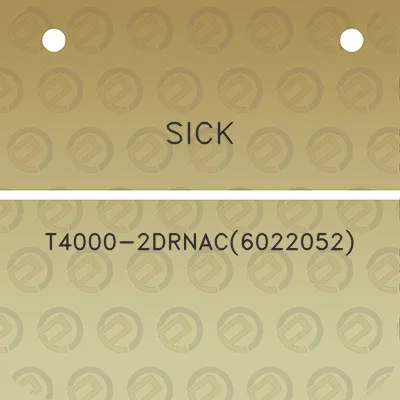 sick-t4000-2drnac6022052