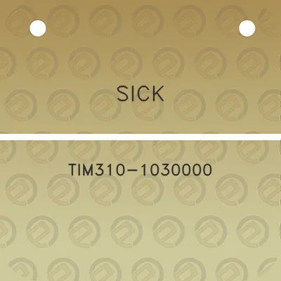 sick-tim310-1030000