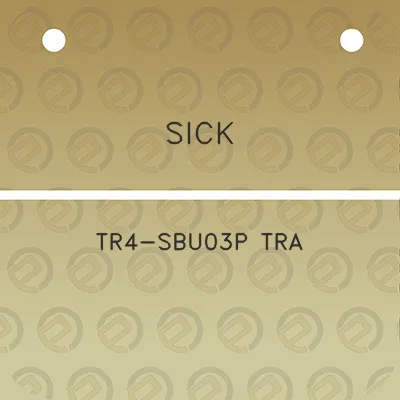 sick-tr4-sbu03p-tra