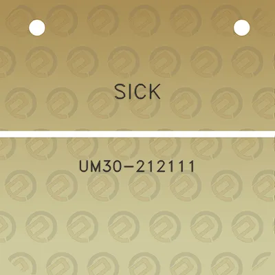 sick-um30-212111