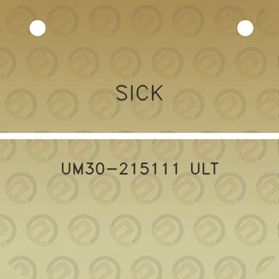 sick-um30-215111-ult