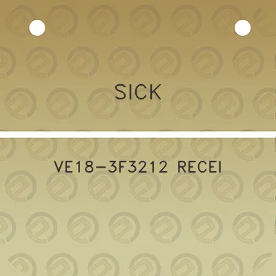 sick-ve18-3f3212-recei