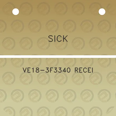 sick-ve18-3f3340-recei