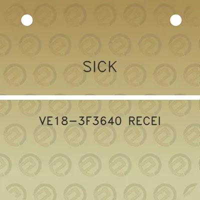 sick-ve18-3f3640-recei