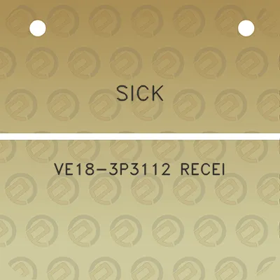 sick-ve18-3p3112-recei