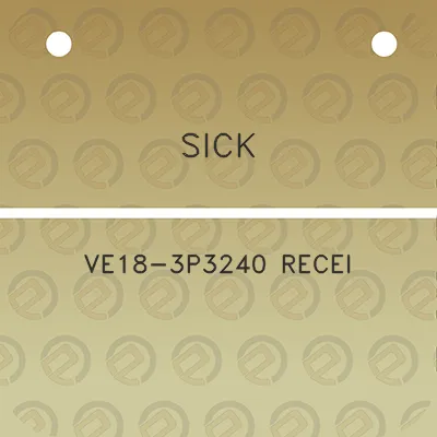 sick-ve18-3p3240-recei