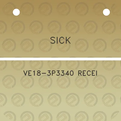 sick-ve18-3p3340-recei