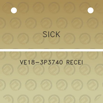 sick-ve18-3p3740-recei