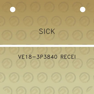 sick-ve18-3p3840-recei