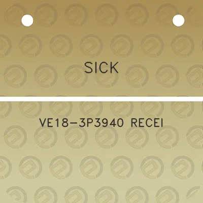 sick-ve18-3p3940-recei