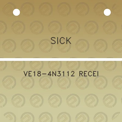 sick-ve18-4n3112-recei