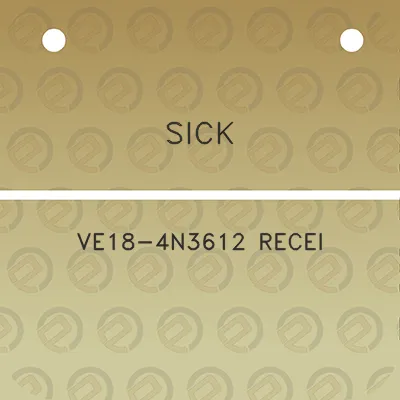 sick-ve18-4n3612-recei