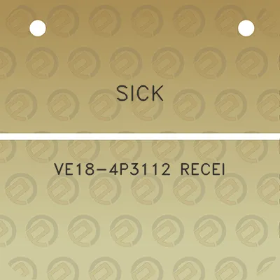 sick-ve18-4p3112-recei