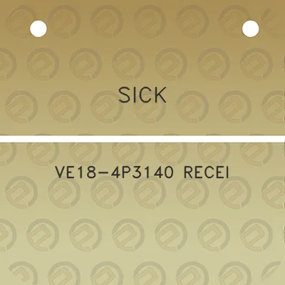 sick-ve18-4p3140-recei