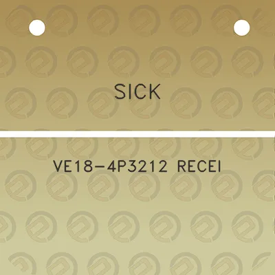 sick-ve18-4p3212-recei