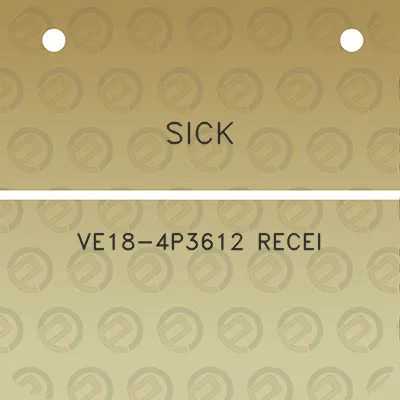 sick-ve18-4p3612-recei