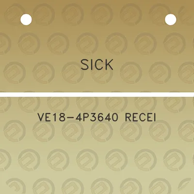 sick-ve18-4p3640-recei