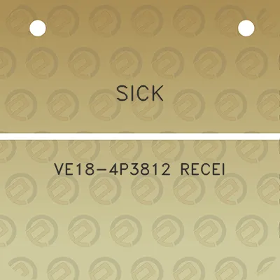 sick-ve18-4p3812-recei