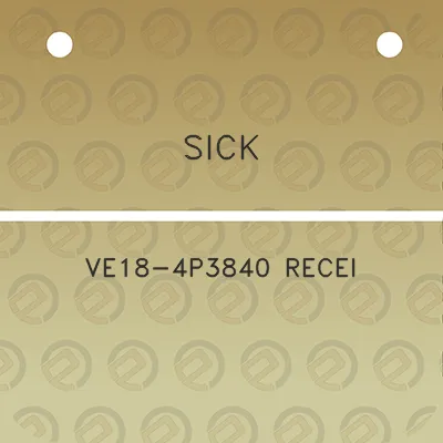 sick-ve18-4p3840-recei