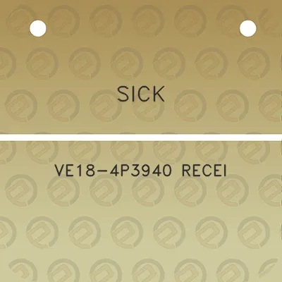 sick-ve18-4p3940-recei