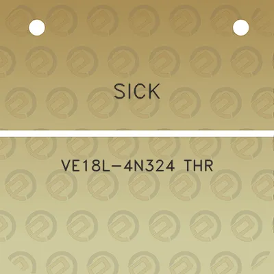 sick-ve18l-4n324-thr