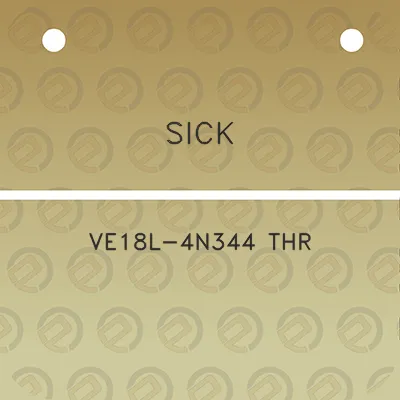 sick-ve18l-4n344-thr