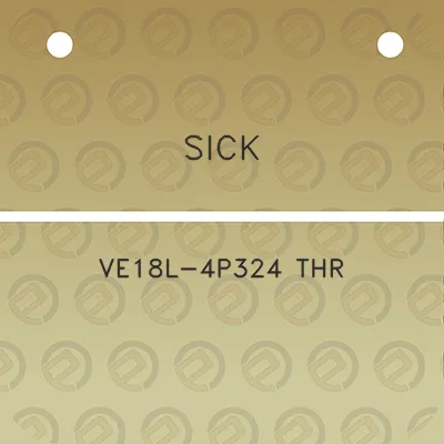 sick-ve18l-4p324-thr