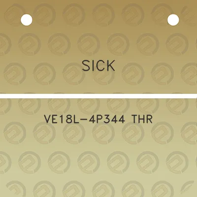 sick-ve18l-4p344-thr