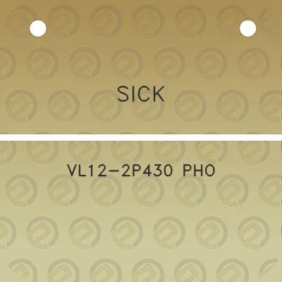 sick-vl12-2p430-pho