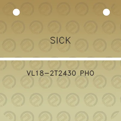 sick-vl18-2t2430-pho