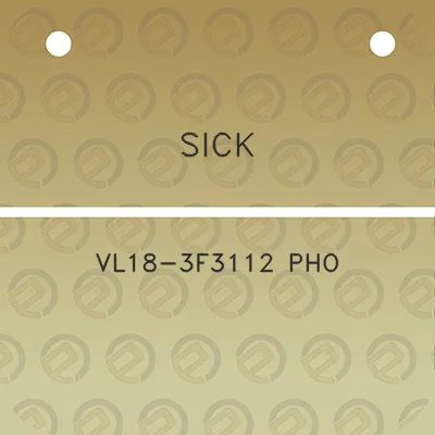 sick-vl18-3f3112-pho