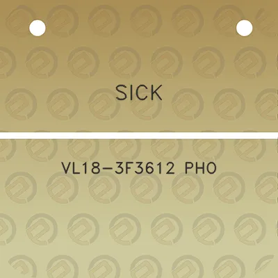 sick-vl18-3f3612-pho