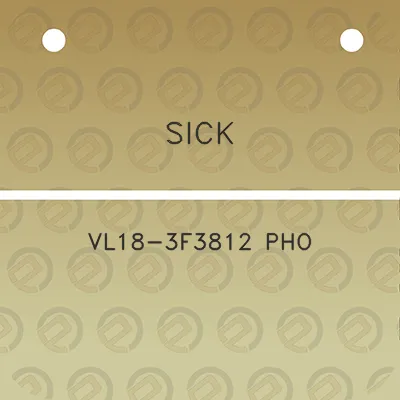 sick-vl18-3f3812-pho