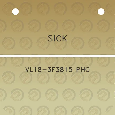 sick-vl18-3f3815-pho