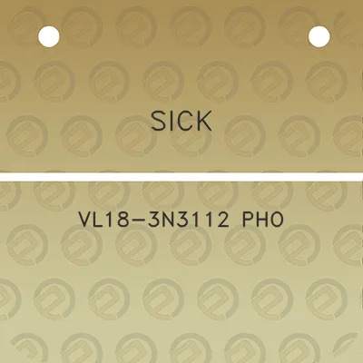 sick-vl18-3n3112-pho