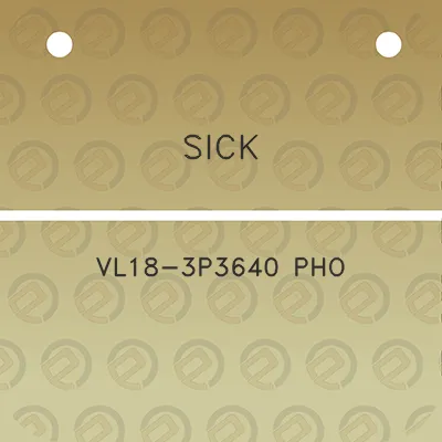 sick-vl18-3p3640-pho