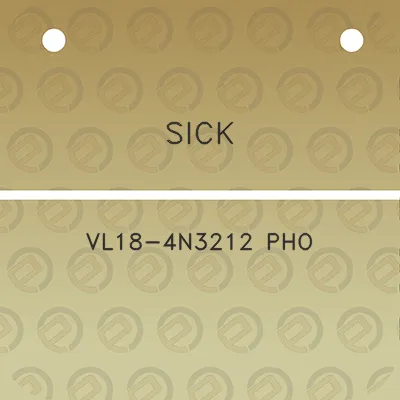 sick-vl18-4n3212-pho